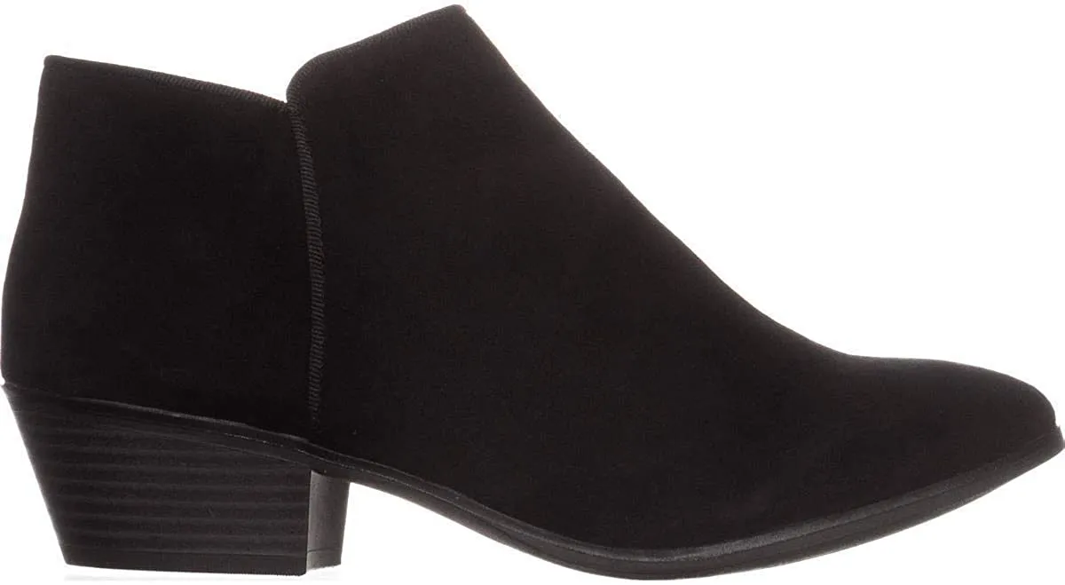 SC35 Wileyy Flat Ankle Boots, Black, 9 W US