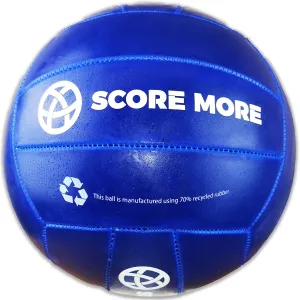 Score More Football Trainer Size 5 Blue PREPUMPED! 70% recycled rubber