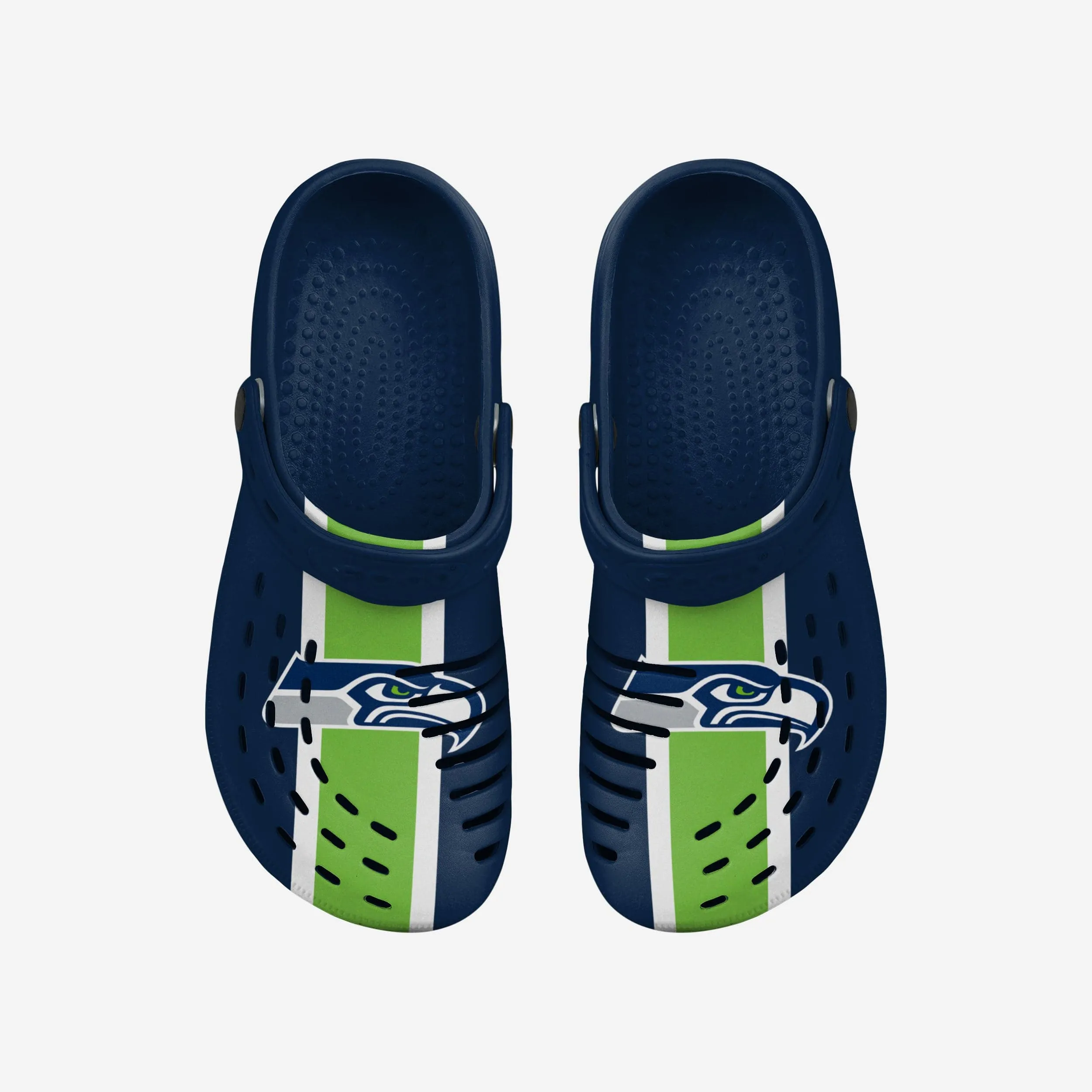 Seattle Seahawks Team Stripe Clog With Strap