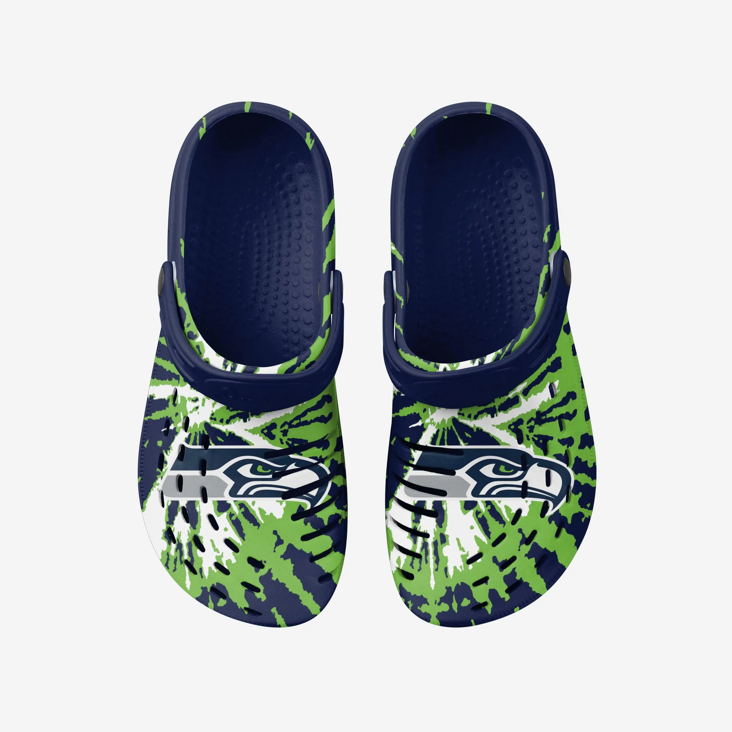 Seattle Seahawks Tie-Dye Clog With Strap