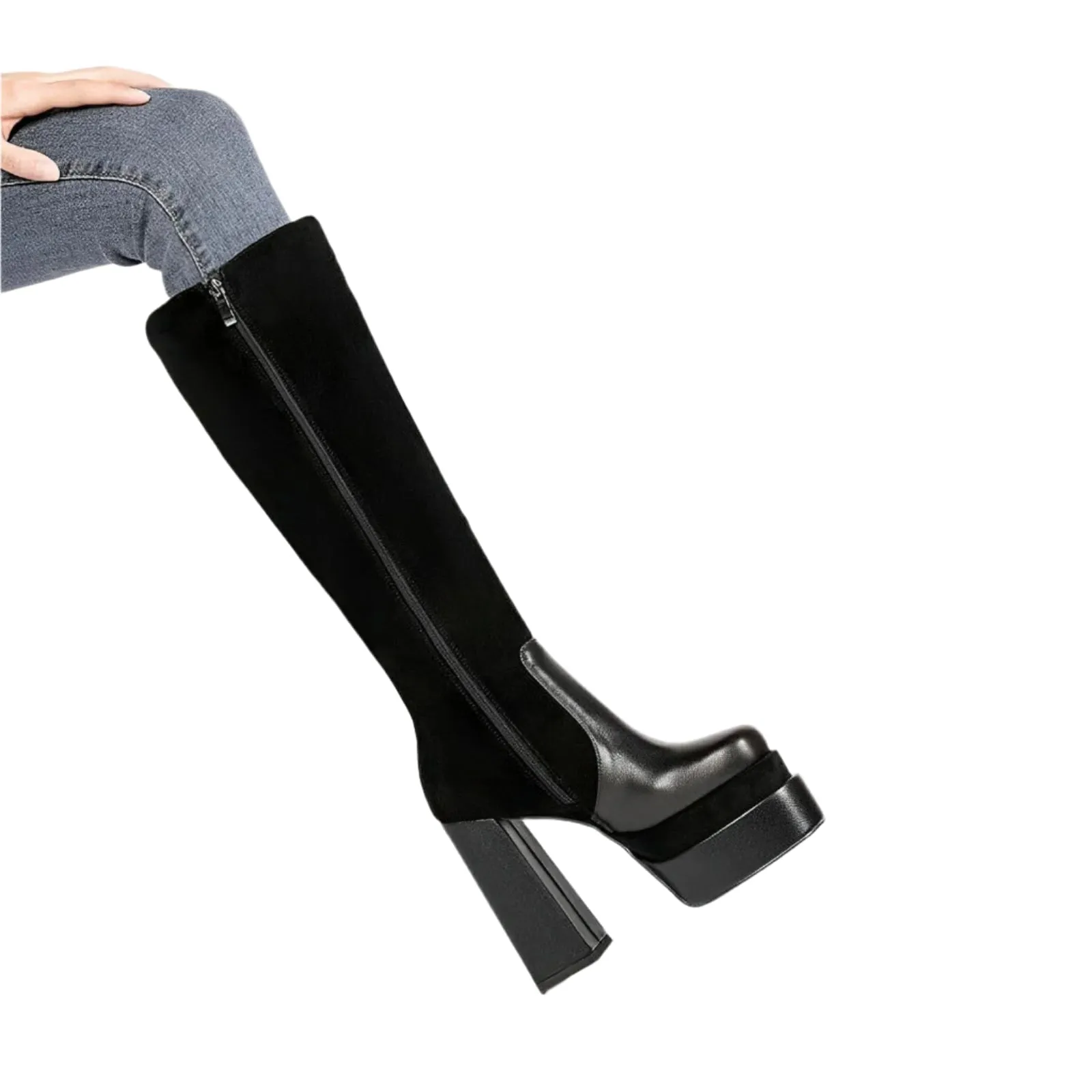 Selena Knee-High Platform Boots
