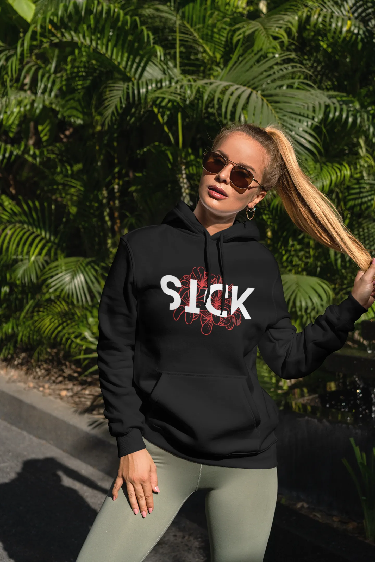 Sick - Unisex Oversized Hooded Sweatshirt (Women)