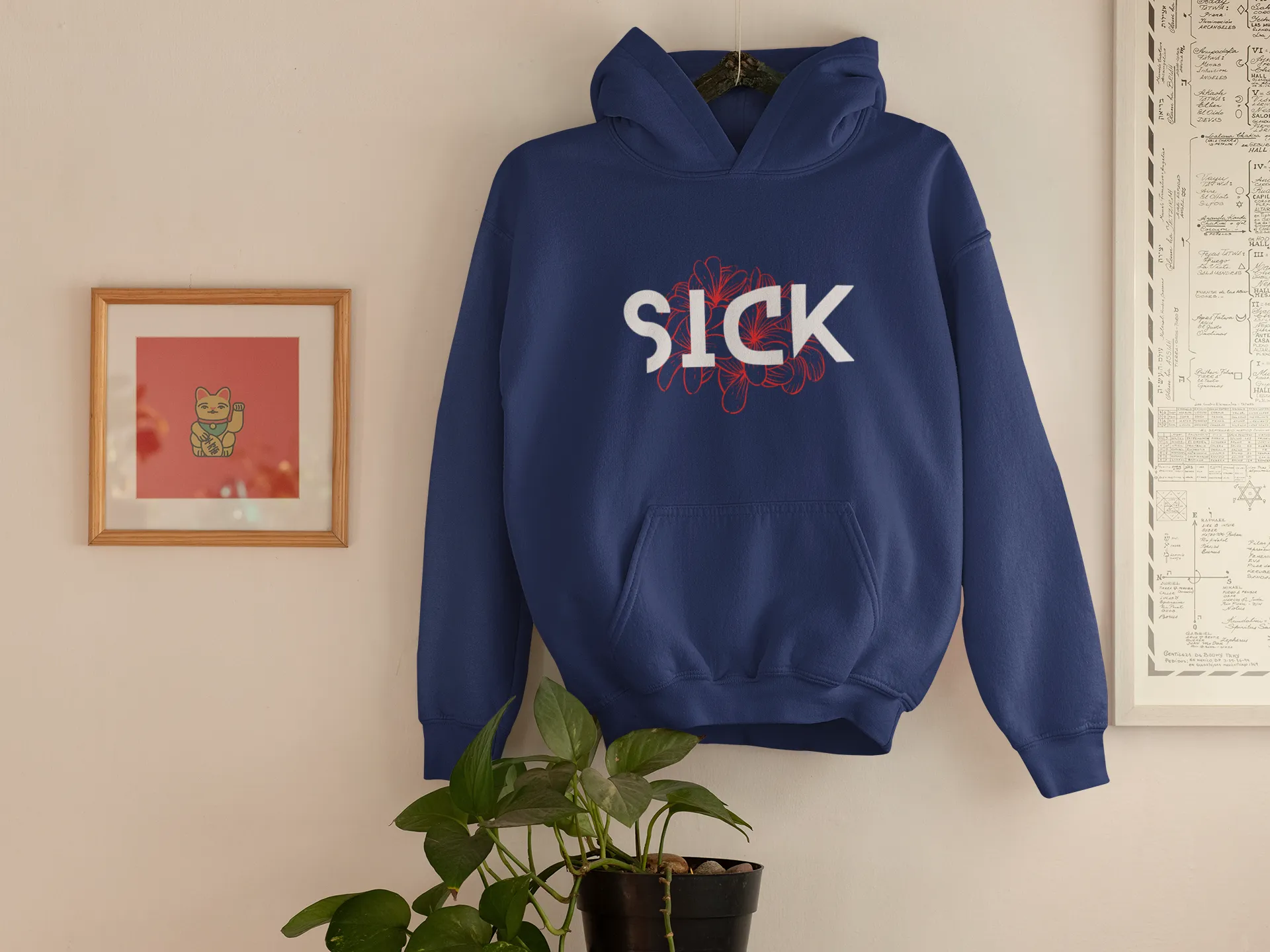 Sick - Unisex Oversized Hooded Sweatshirt (Women)