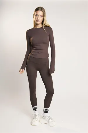 Signature Espresso Long-Sleeve-Top