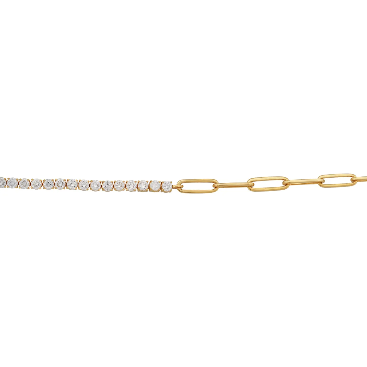 Signature Yin Yang Diamond & Paperclip Bracelet