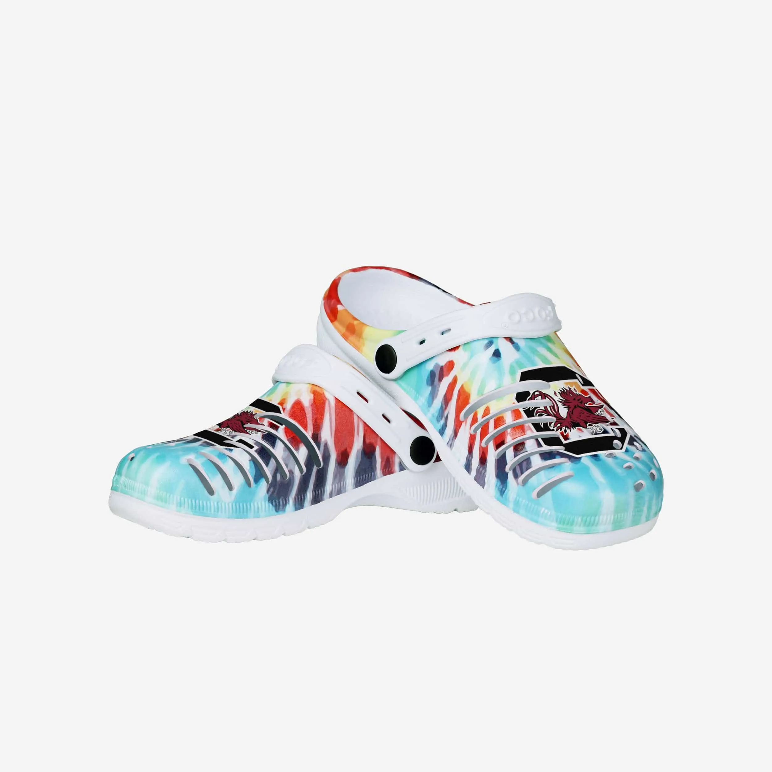 South Carolina Gamecocks Womens Tie-Dye Clog With Strap