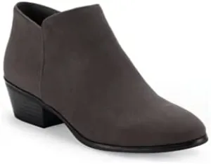Style & Co. Wileyy Ankle Booties, Created for Macy's, Charcoal Micro, Size 9.5