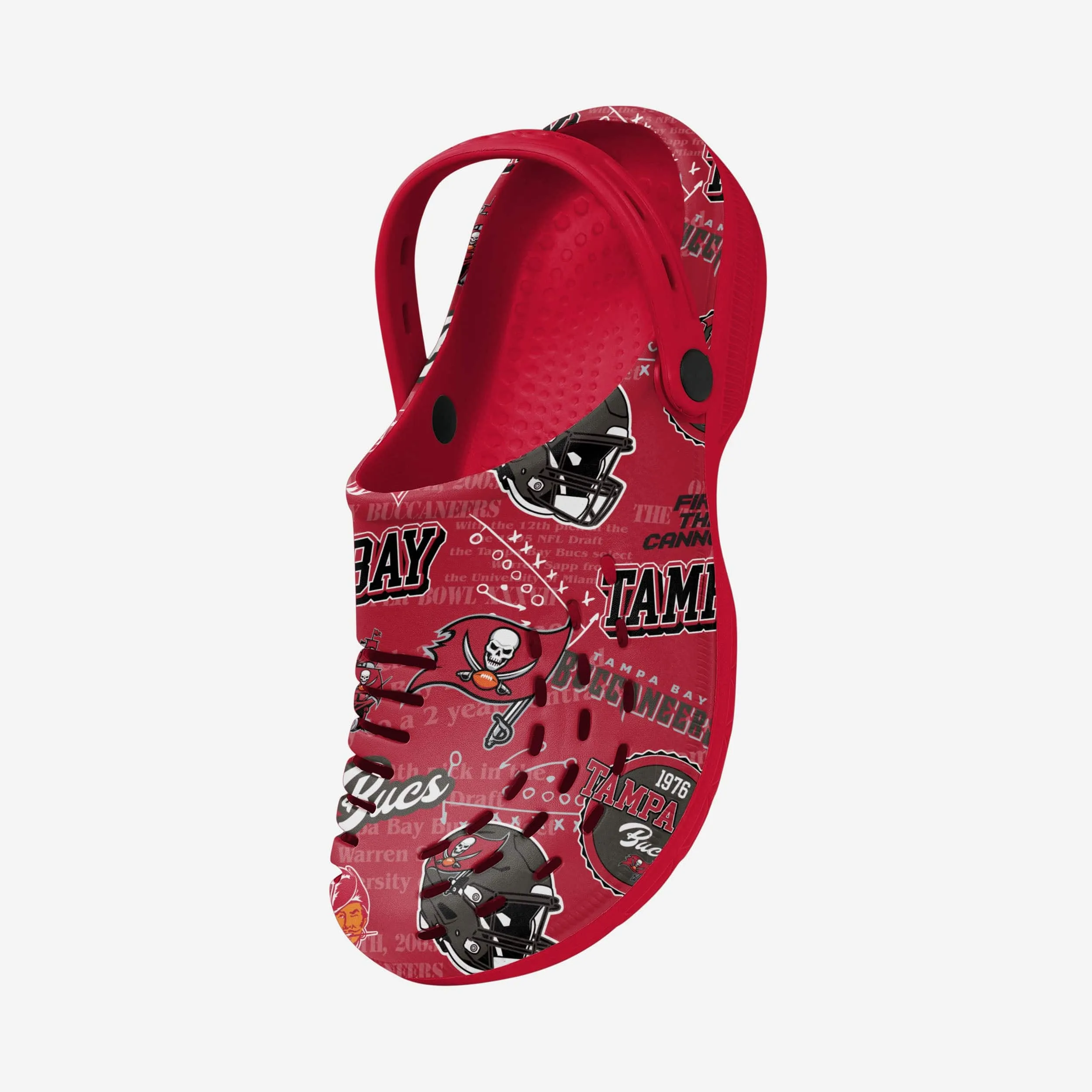 Tampa Bay Buccaneers Historic Print Clog With Strap