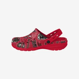 Tampa Bay Buccaneers Historic Print Clog With Strap