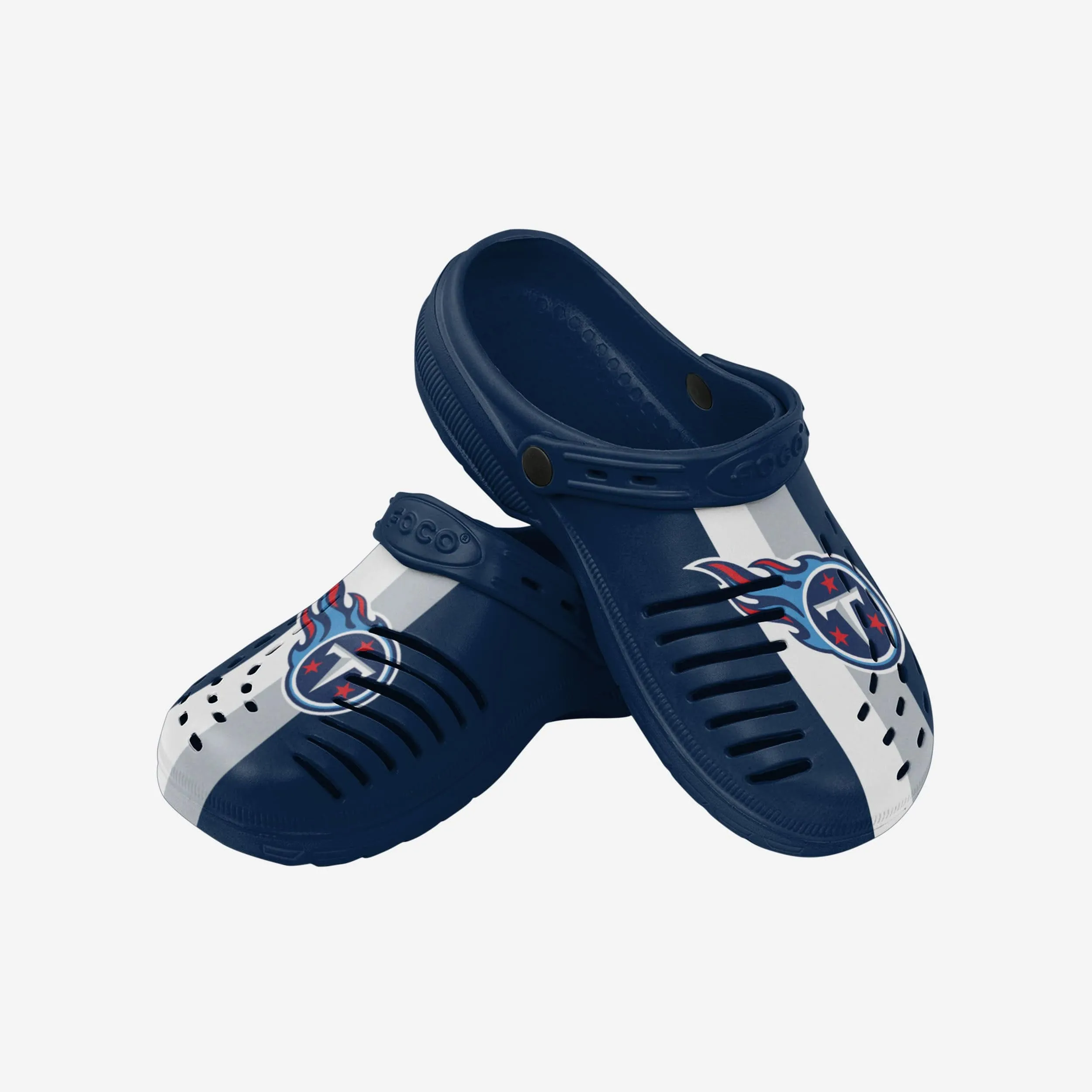 Tennessee Titans Team Stripe Clog With Strap