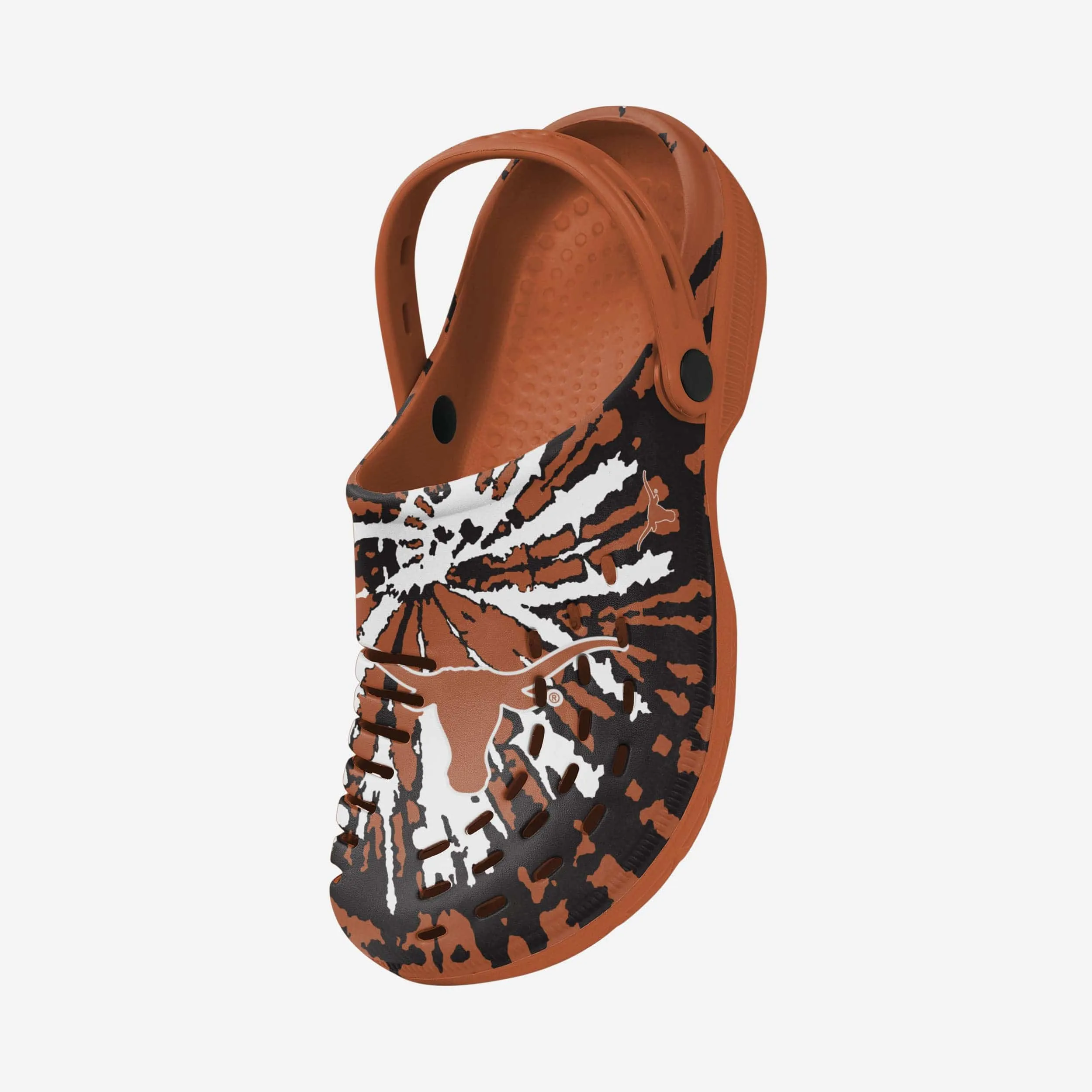 Texas Longhorns Tie-Dye Clog With Strap