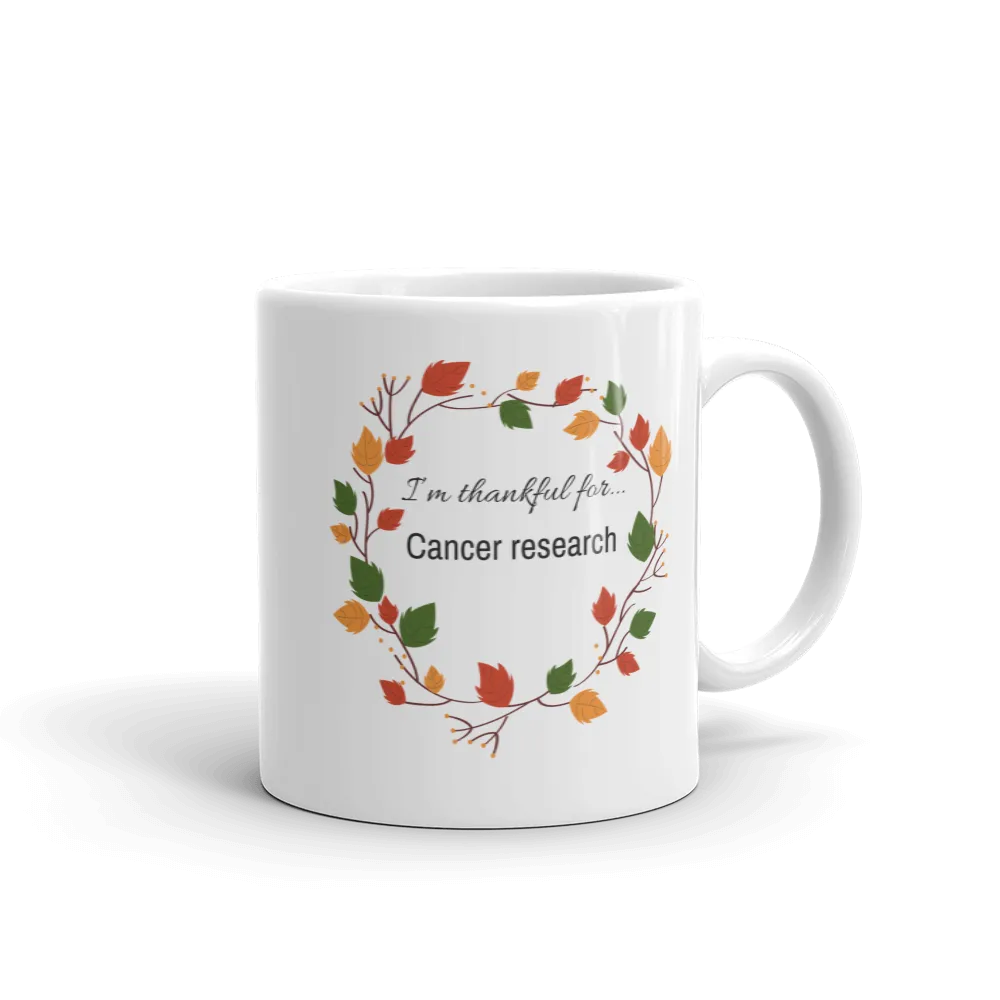 Thankful for Cancer Research Mug