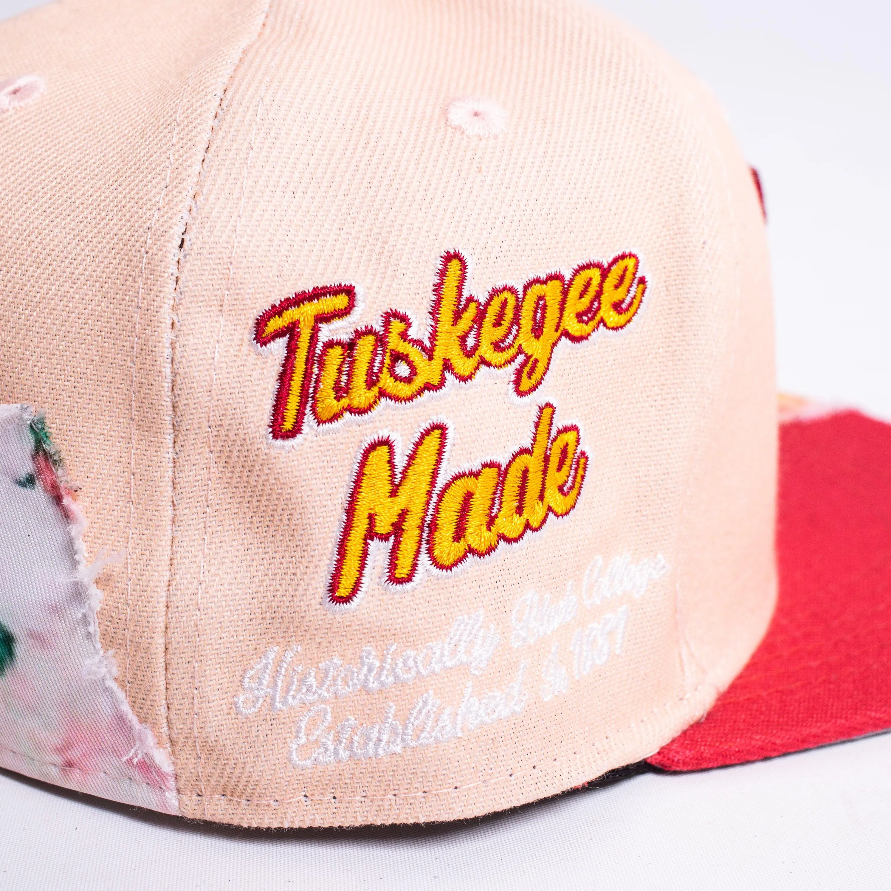 TUSKEGEE UNIVERSITY FRAYED FITTED HAT