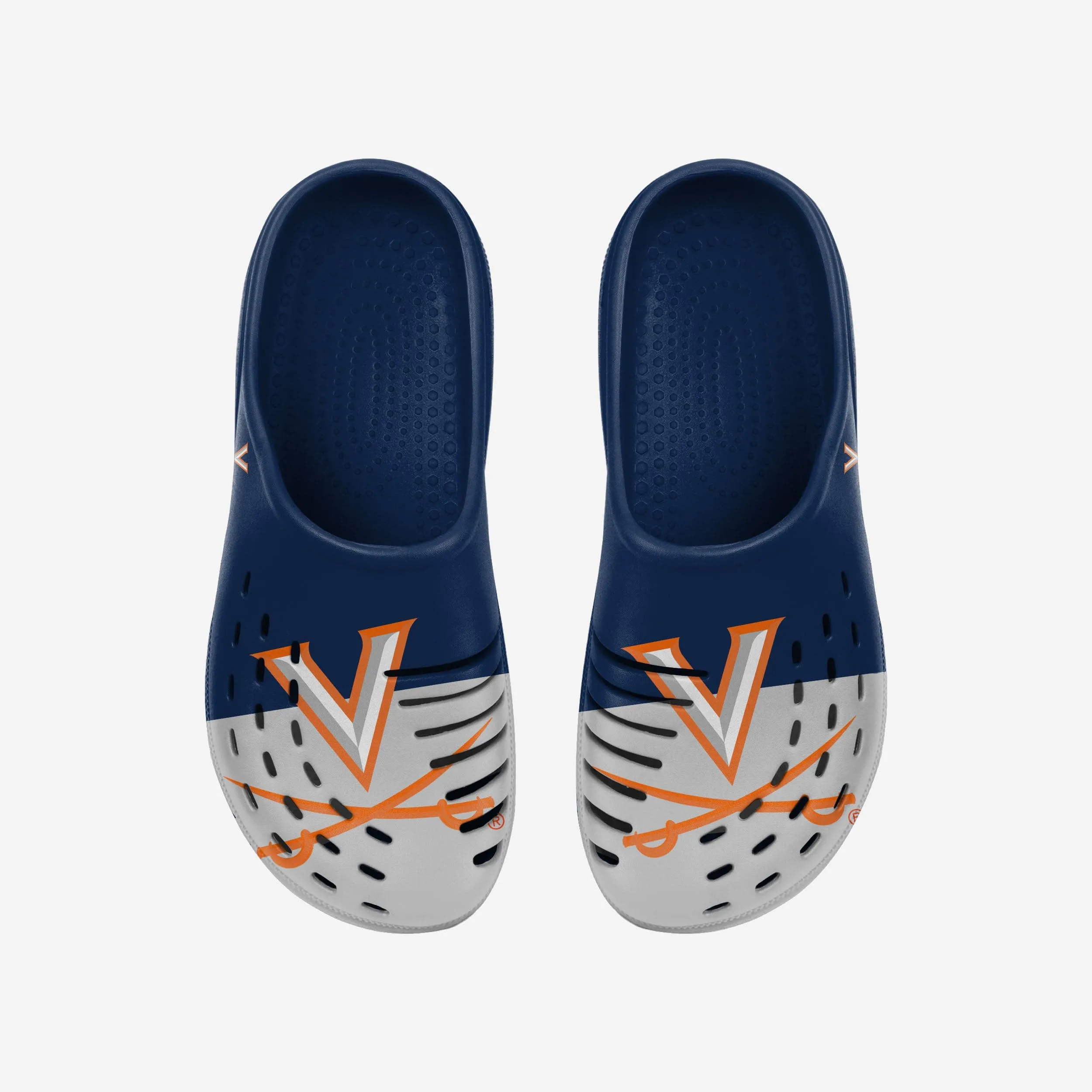 Virginia Cavaliers Colorblock Big Logo Clog