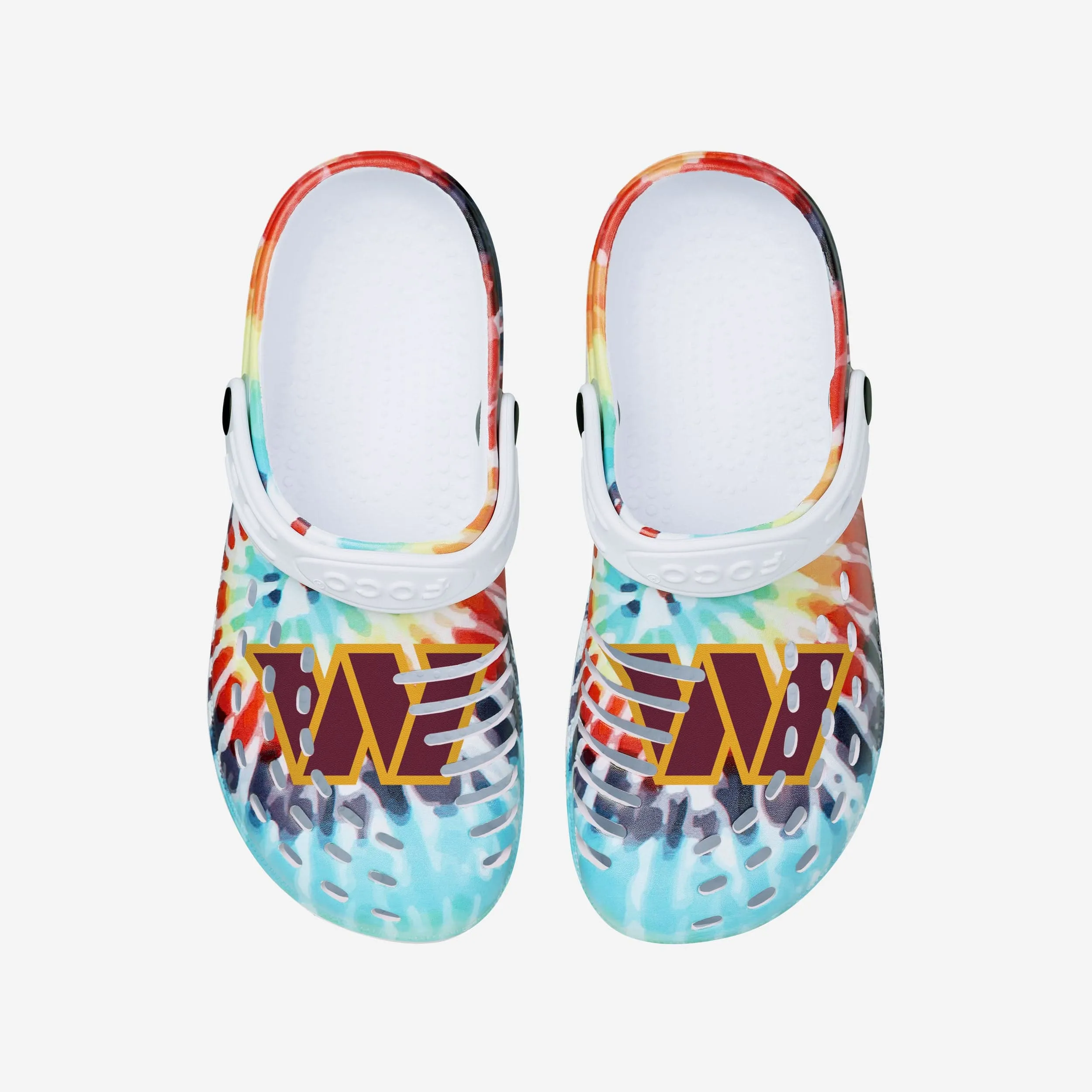 Washington Commanders Womens Tie-Dye Clog With Strap