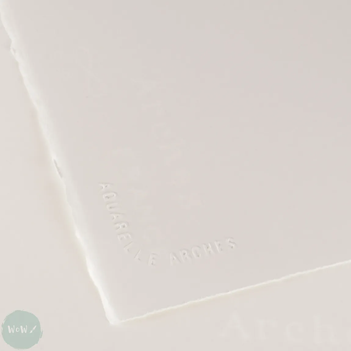 Watercolour Paper - BLOCK - ARCHES Aquarelle -  SATINE (HOT PRESSED / SMOOTH)  140 lb/ 300 gsm WHITE  23 x 31 cm, 9 x 12",