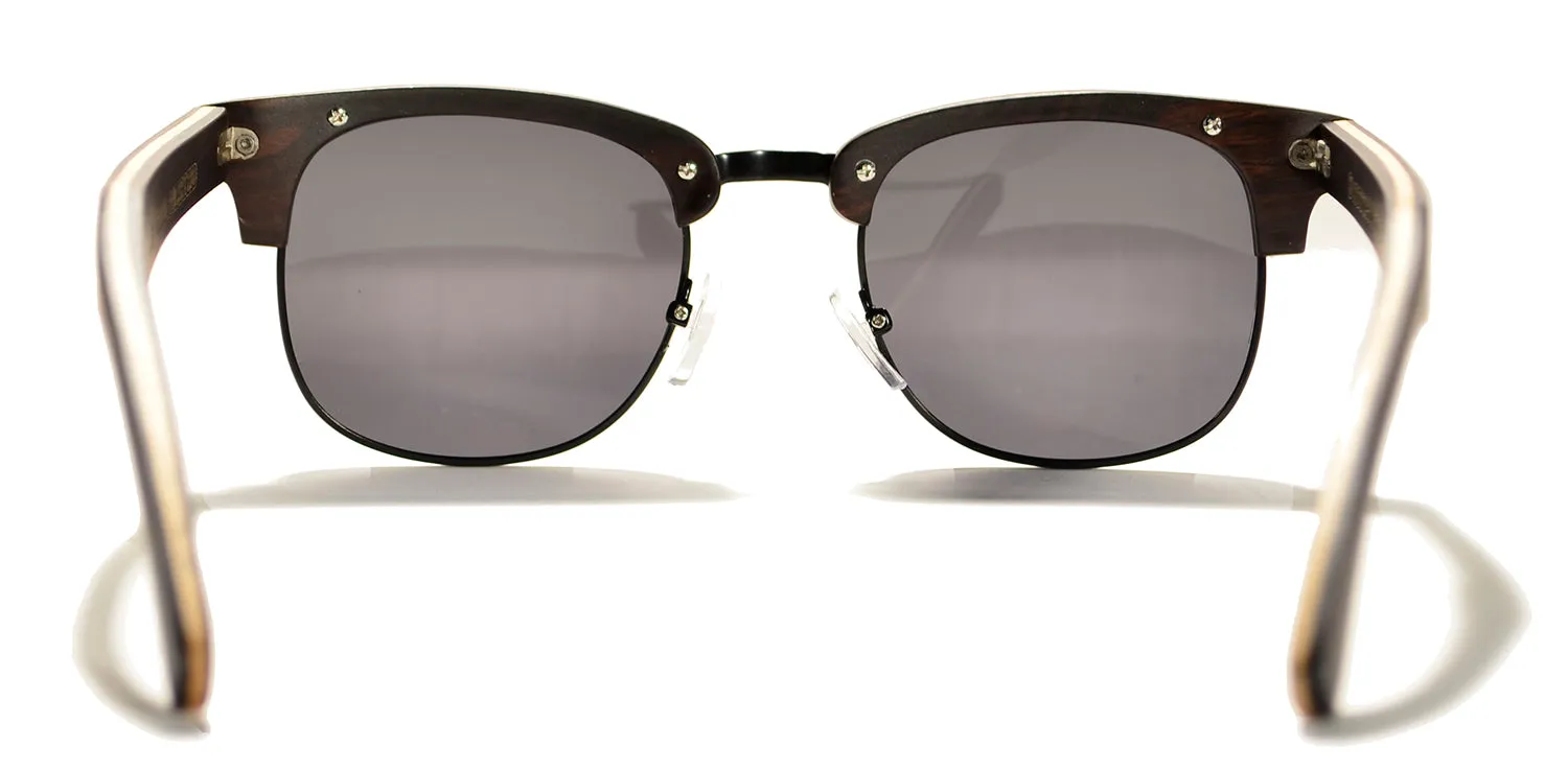 Yacht Master Series / Ebony Wood Sunglasses / Black Polarized Lenses